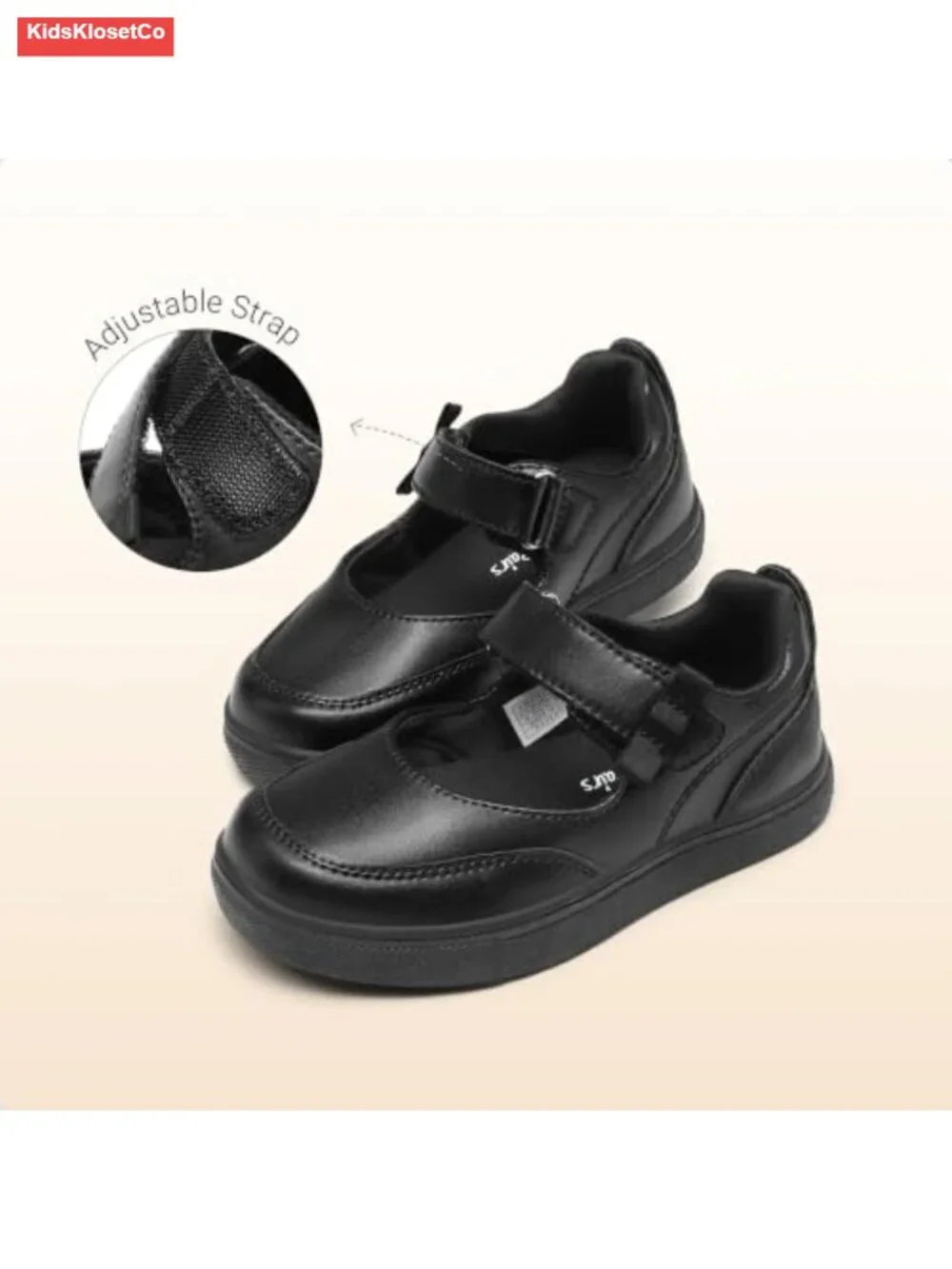 Girls Mary Jane Toddler School Shoes with Bow Accents